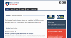 Desktop Screenshot of homelandsecurity.com