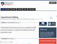 Tablet Screenshot of homelandsecurity.com